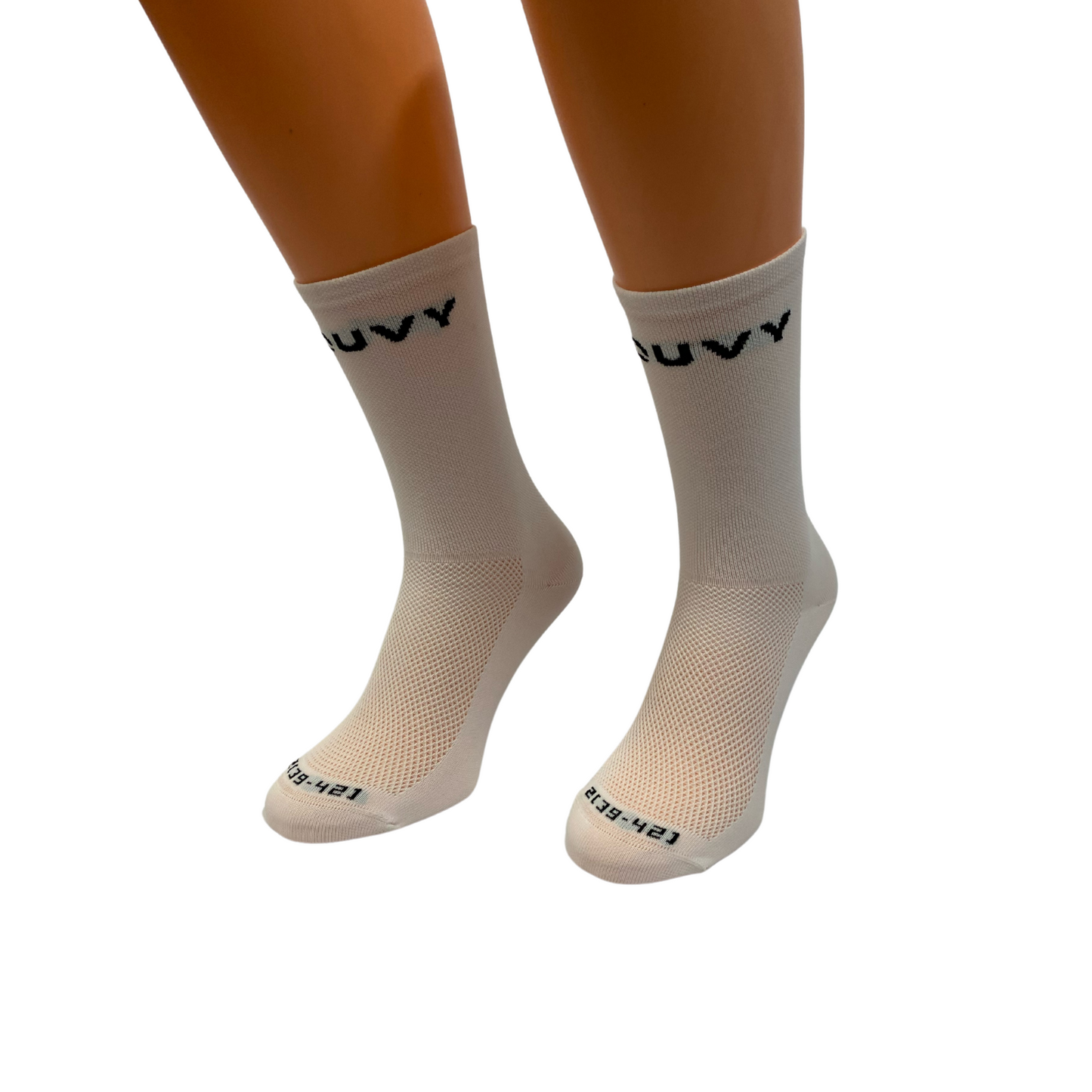 ROUVY Cycling socks - White (collection 2025)
