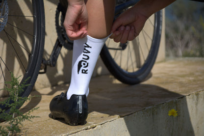 ROUVY Cycling socks - White (collection 2023)