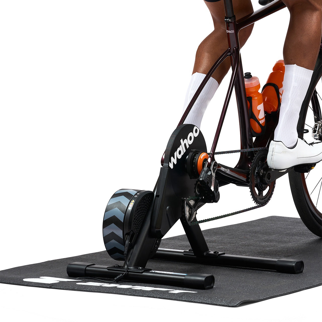 Wahoo KICKR CORE 2 with Zwift Cog and Click + bike setup