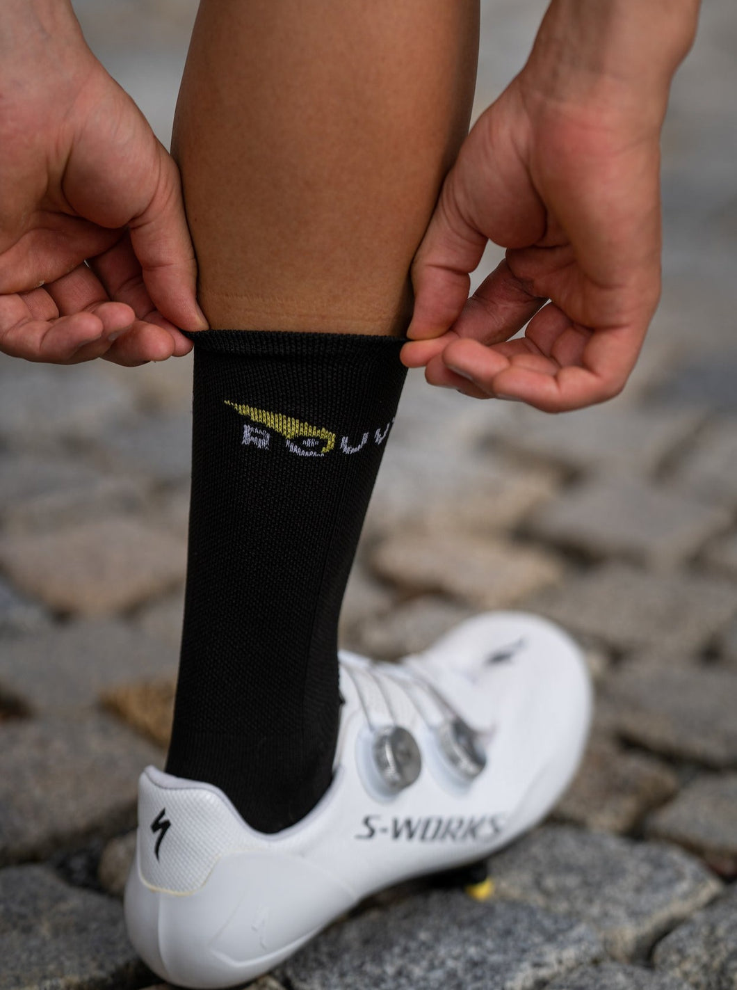 ROUVY Cyklistické ponožky - Černé